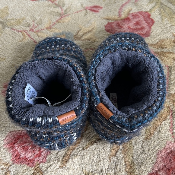 FatFace Matthew Knit Slipper Boots – Size 40–41 – Gray – EUC - Picture 2 of 8